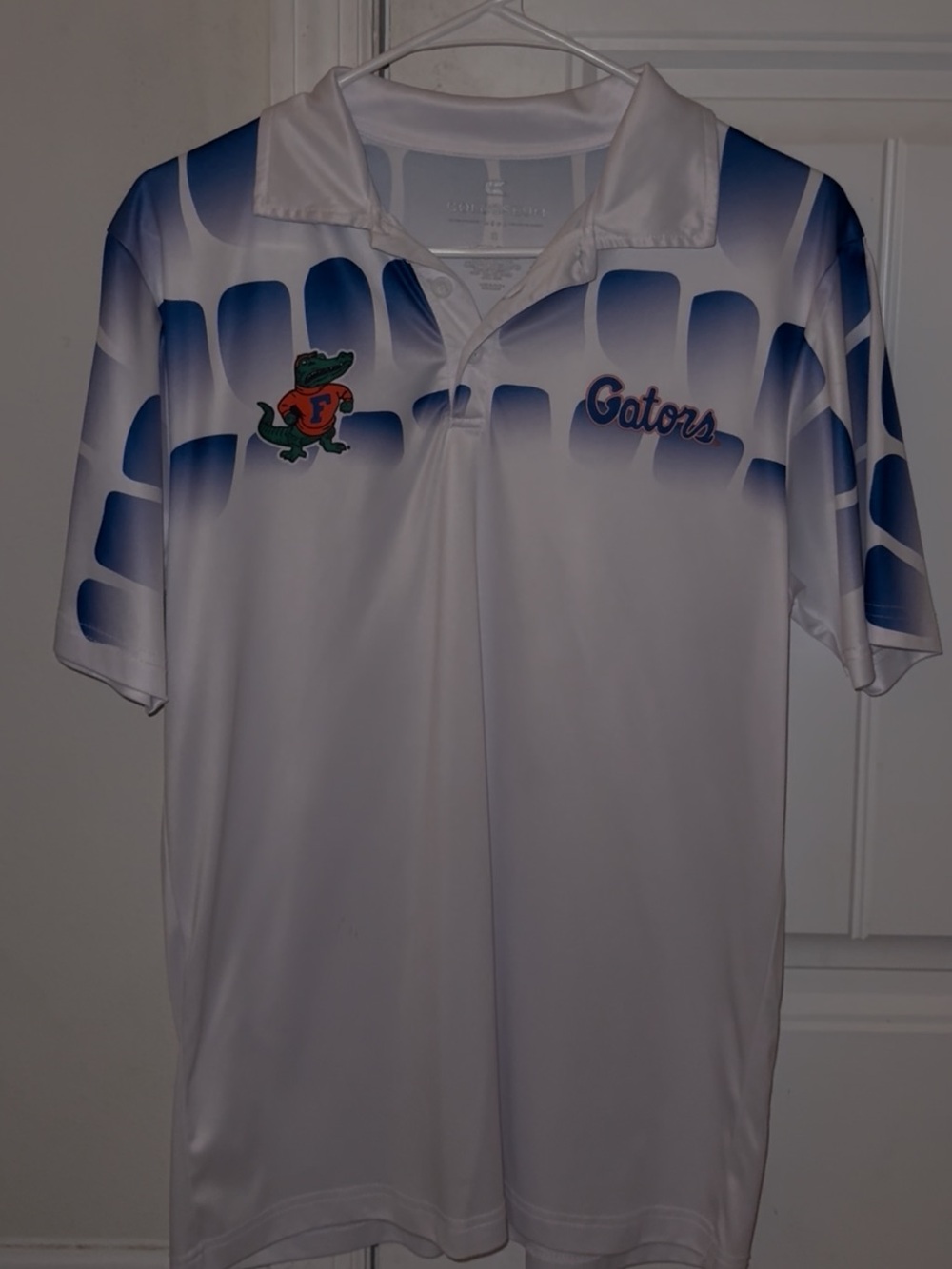 Colosseum White & Blue Florida Gators Polo